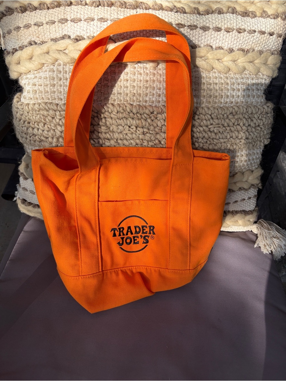 Trader Joes mini canvas tote - - Picture 4 of 7
